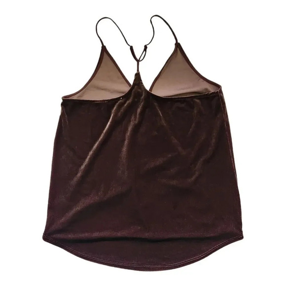 NSR Womens Velvet Cami Size S Racerback Drape Front - Picture 7 of 7